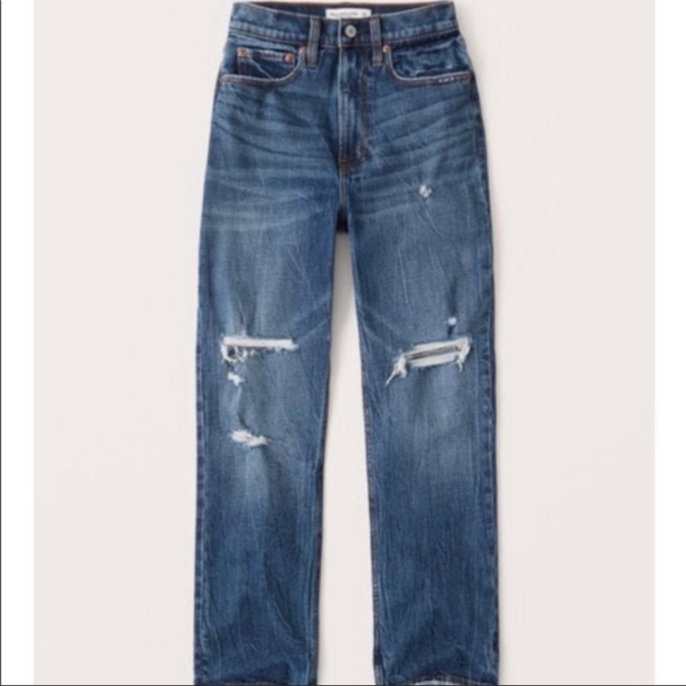 Abercrombie high rise ankle straight jeans - curve love
